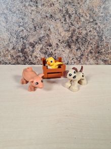 Lego Duplo Animals Pig Dog Yellow Bird