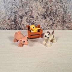 Lego Duplo Animals Pig Dog Yellow Bird