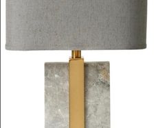 Charleston Lamp marble with brass (2 available)