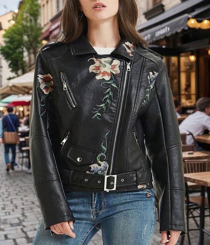 BNWT Boho Style Leather Look Jacket size 18