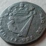 1682 Milled Bronze Charles II Irish Half Penny Image 3