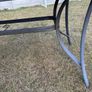 Outdoor glass top dining table Image 2