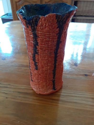 Glass and pottery.