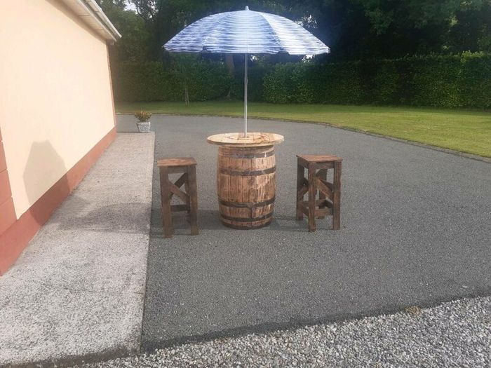 Quarter barrel planters