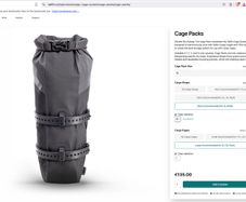 Tailfin Cage packs 5l with cage