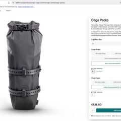 Tailfin Cage packs 5l with cage