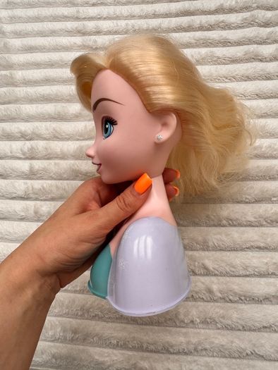 Disney Frozen Elsa Styling Head Used approx. 20 cm. Please see photos