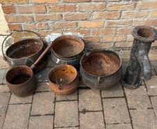 Antique garden pots