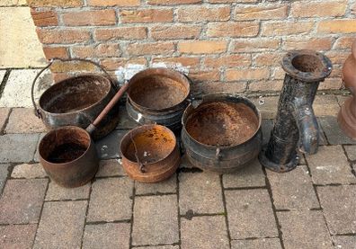 Antique garden pots