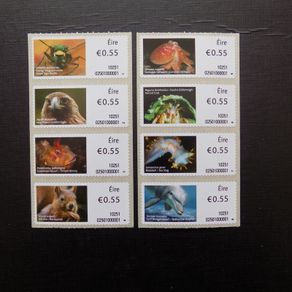 Ireland 2010.Set of stamps from coil Roll.55c x 8.Mint never hinged.MNH.