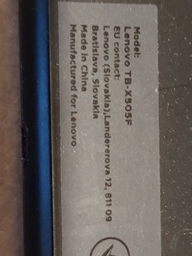 Lenovo 10.1 tablet, Model TB-X505F working perfect. The screen is cracked but doesn't affect touchscreen