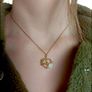 Flower Heart  Pendant Necklace Image 4