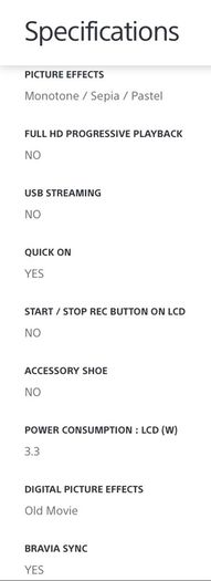 Sony Handycam Avchd Full Hd Video Camera