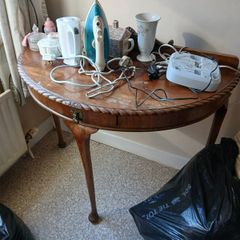 Edwardian half moon table