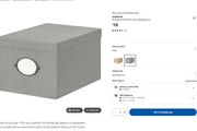 IKEA Office Storage Set 4 Boxes and 3 Drawer Unit