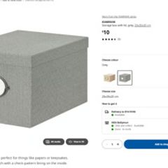 IKEA Office Storage Set 4 Boxes and 3 Drawer Unit