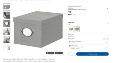 IKEA Office Storage Set 4 Boxes and 3 Drawer Unit