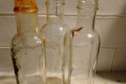 Three Vintage Medicinal / Apothecary Glass Bottles