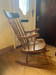 Solid wood rocking chair