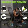 Adjustable 800LBS Weight Workout Bench with Leg Extension and Preacher Pad for Home Gym, Incline Decline Gym Sit Up Bench Press for Full Body Strength Training Image 5