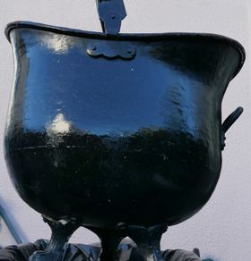 Antique Coal Scuttle - Garden Planter