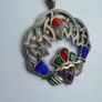 Claddagh pendant, Jewellery, Sol D'Or necklace,Statement jewellery, gift. Image 3