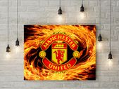 Manchester United logo picture printed on 3mm hard foamex PVC board printed picture board for room wall decor
