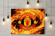 Manchester United logo picture printed on 3mm hard foamex PVC board printed picture board for room wall decor
