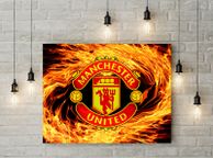 main image for ad Manchester United logo picture printed on 3mm hard foamex PVC board printed picture board for room wall decor