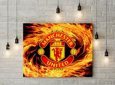 Manchester United logo picture printed on 3mm hard foamex PVC board printed picture board for room wall decor