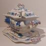 Fabulous Rare Vintage Masons Ironstone Large Lidded Soup Tureen Complete with Matching Underplate and Ladle in the Regency Pattern, Circa 1940 - Amazing to Have the Complete Set! Image 3