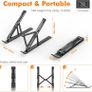 GB1054B Black Laptop Stand for Desk, Adjustable Laptop Riser, Portable Laptop Stand with 6 Angle Image 3