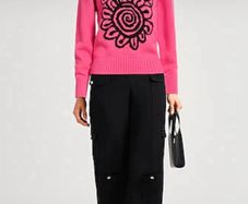 Ganni Womens Grapic Wool Jumper (Size M)