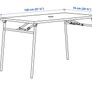 Outdoor dining table foldable Image 2