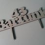 Cake Topper Name Custom Personalised Birthday Wooden With Year Image 3