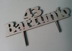 Cake Topper Name Custom Personalised Birthday Wooden With Year