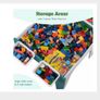 Kids Table Chair Set Kids Building Block Game Table for Children with 2 Chairs Learning Drawing Children Play Room Furniture Image 5