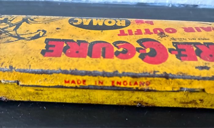 Vintage Romac Cure-C-Cure Bicycle Repair Tin