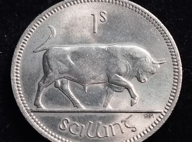 Ireland - 1968 - Shilling - Bull - KM.14a - UNC - [582]