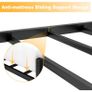 Single Bed Frames with Headboard 3ft Black Metal Small Single Bed Frame with Storage for Adult Teenagers Heavy Duty Non-Slip with Steel Slats No Box Spring Needed Image 5