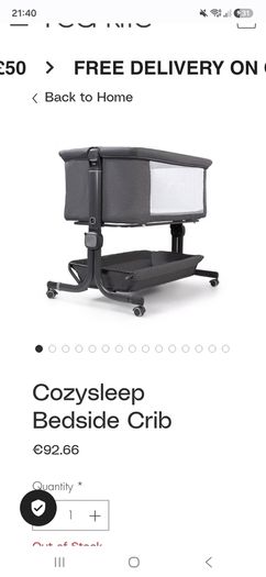 Maxi-cosi Bouncer & Cozysleep Bedside Crib