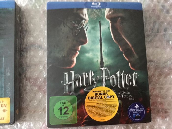 Harry Potter Deathly Hallows  Parts 1 +2 Blu Ray Sealed STEELBOOKS