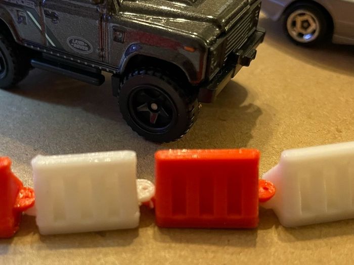 Hot Wheels 1:64 scale road barriers
