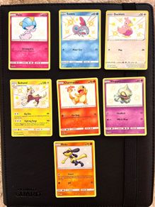 Pokemon Shiny Vault Set 7 Cards Charmander Riolu Ralts Sobble Shining Fates SV122 NM