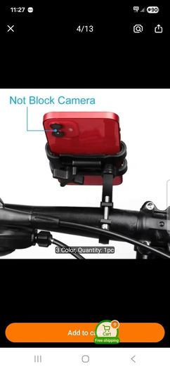 Compact Cycle Phone Holder Steel