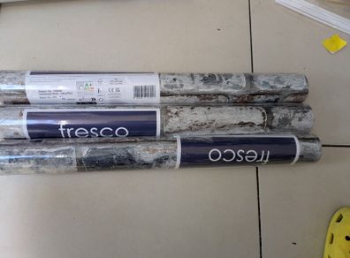 Fresco Distressed Brick Navy and Red Wallpaper  3 rolls