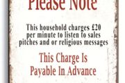 Door Knockers..... ; Metal Sign