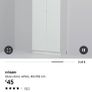 2 Ikea HOGBO Glass door, white, 40x192 cm (Donation) Image 2