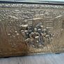Vintage Brass hammered Storage Box matching magazine box and Brass Pitcher Image 7