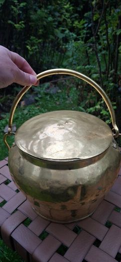Antique Brass Pot